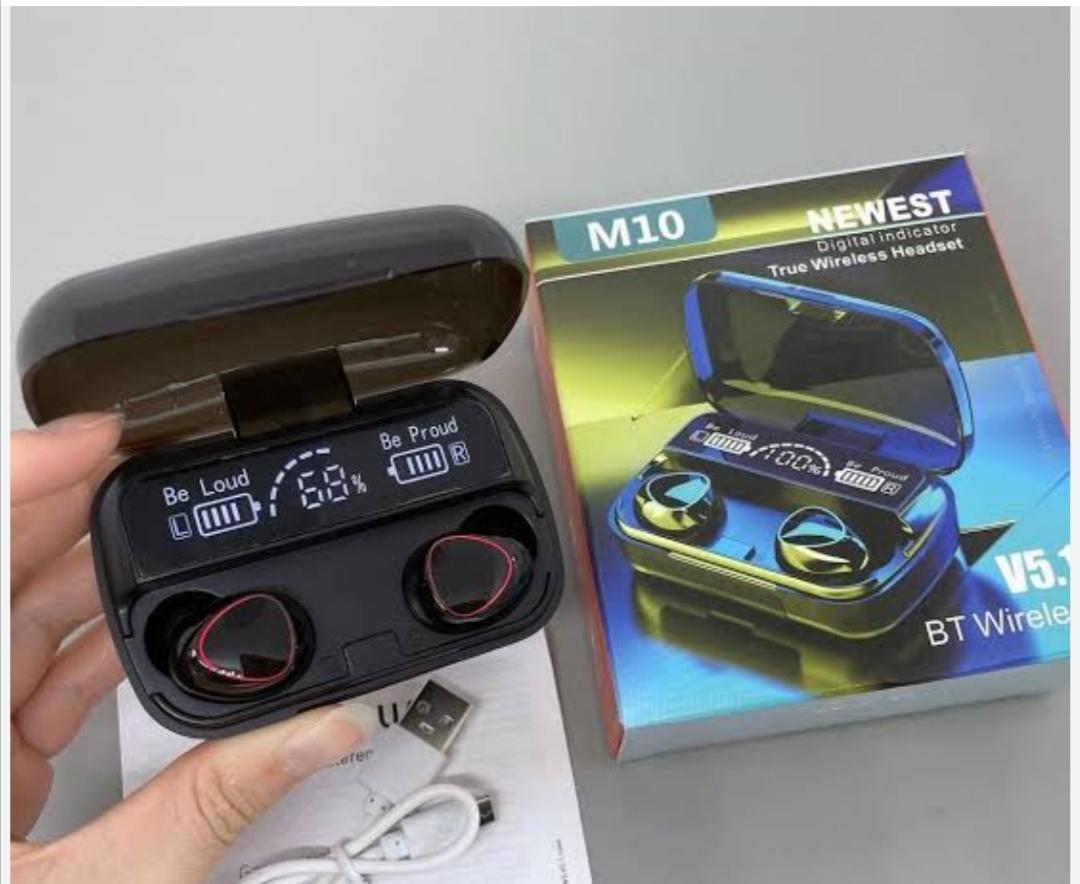 M10 TWS EARBUDS| WIRELESS V5.1 BT WIRELESS TWO HANDSFREE